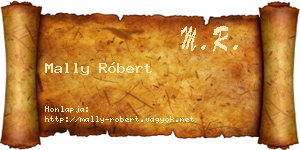 Mally Róbert névjegykártya
