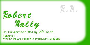 robert mally business card